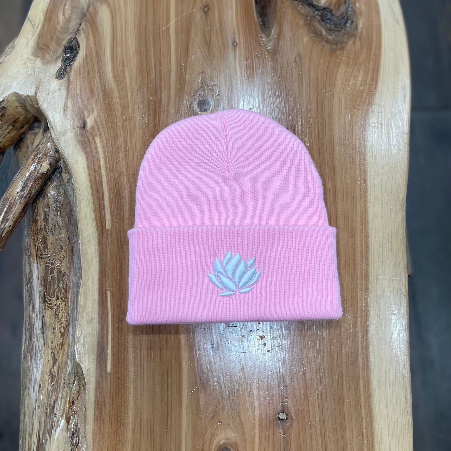 Surf Lotus Classic Cuff Beanie - Bubble Gum