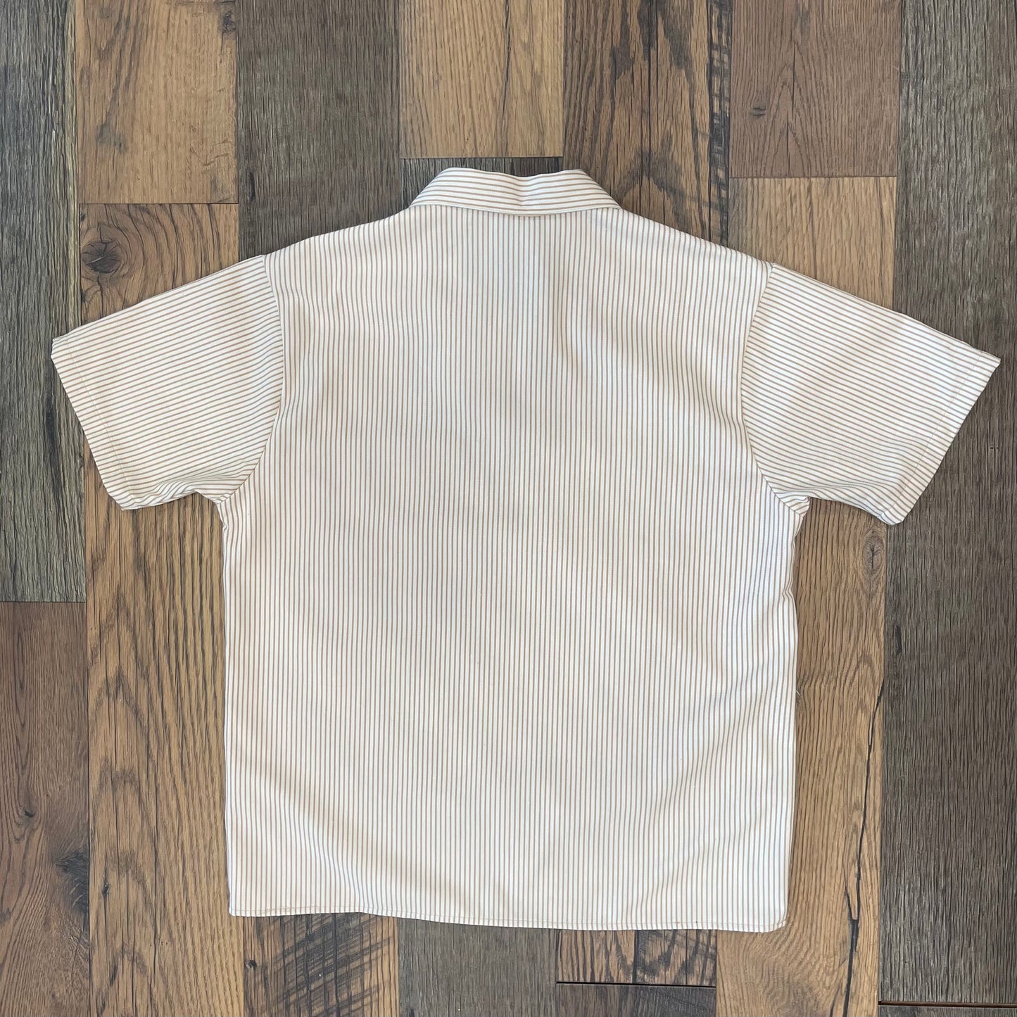 Lotus Zip-Up Short Sleeve Shirt - Tan