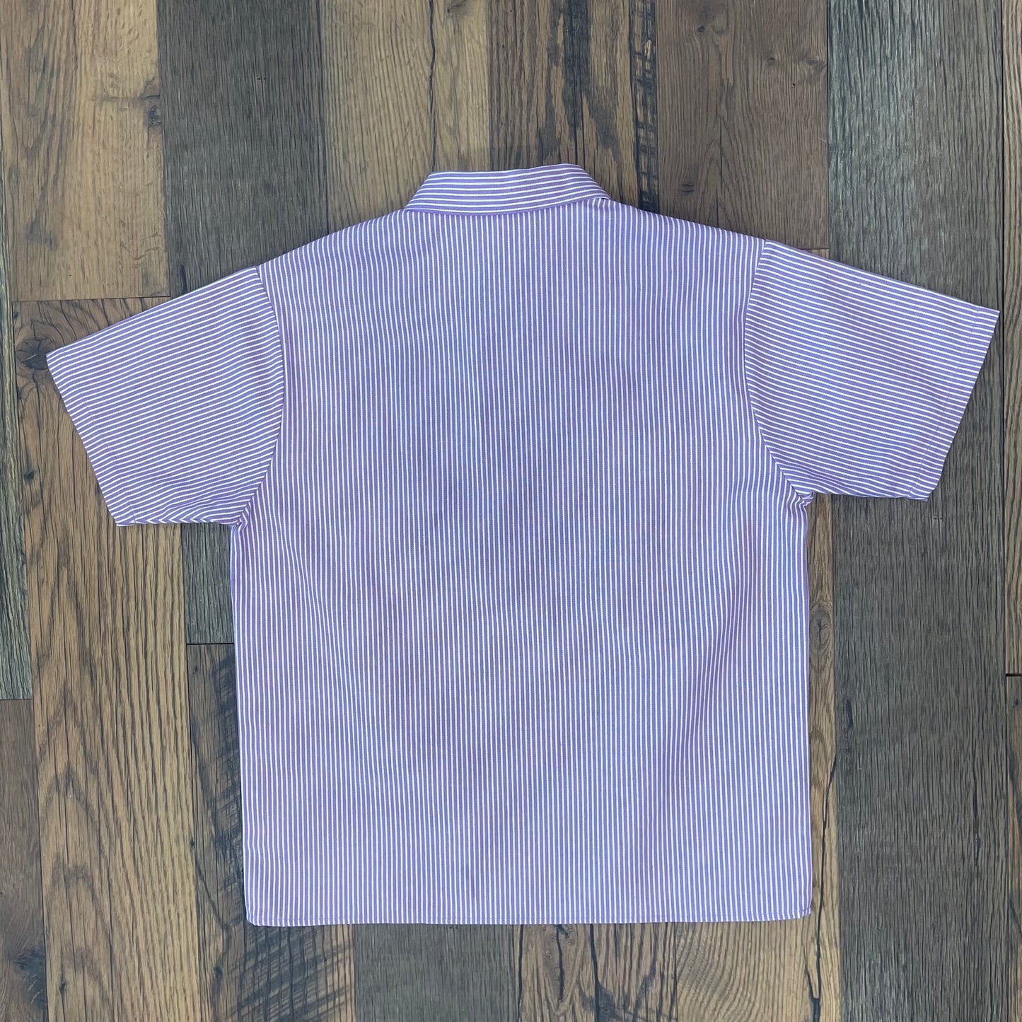 Lotus Zip-Up Short Sleeve Shirt - Lavender