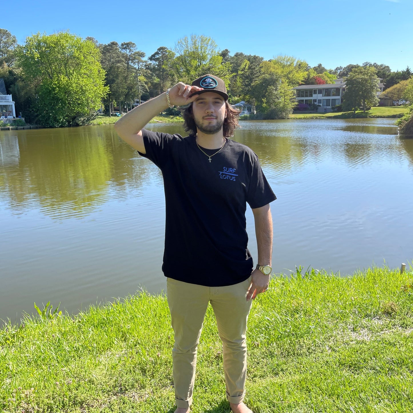 Surf Lotus Graphic Tee