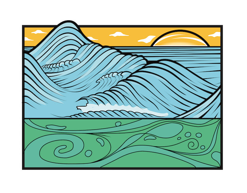 Surf Lotus Graphic Tee