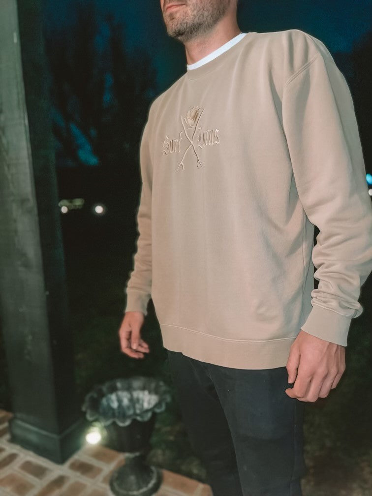 Embroidered Crew Neck - Surf Lotus Surfboards