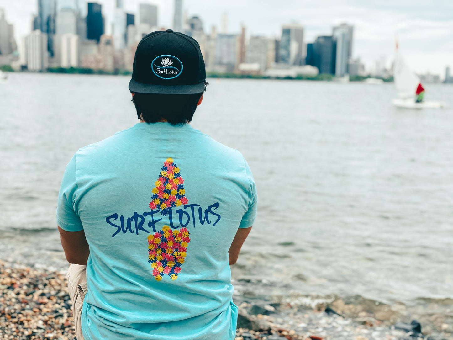 Surf Lotus Graphic Tee