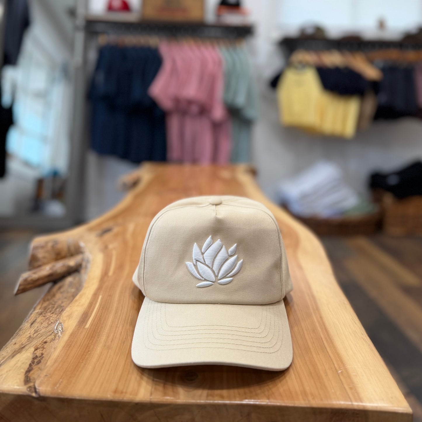 Beige - 5 Panel Snapback