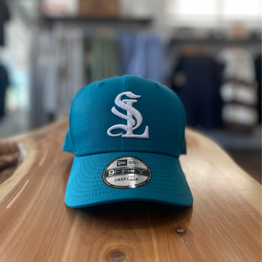 SL Monogram Hat - Teal