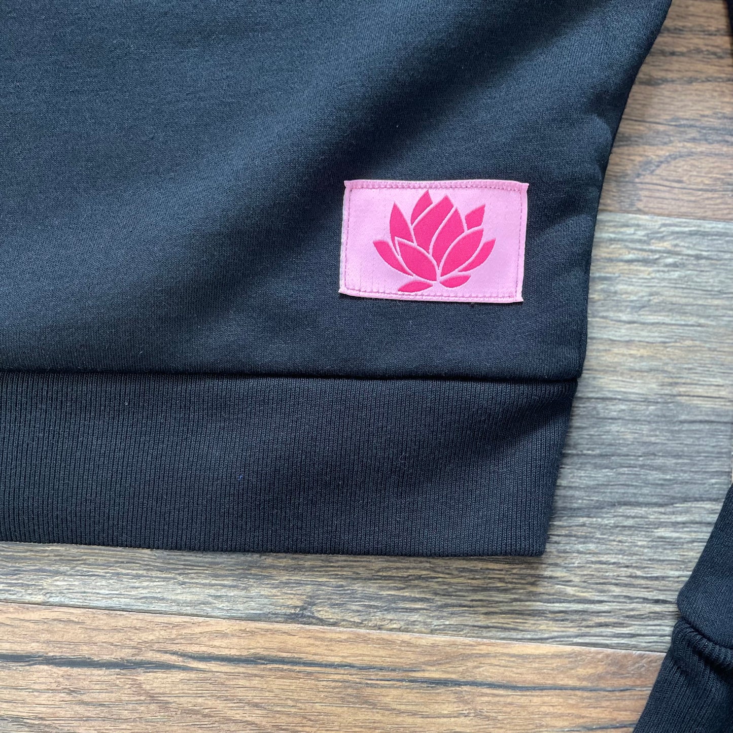 Lotus Pink Label Cropped Zip-Up