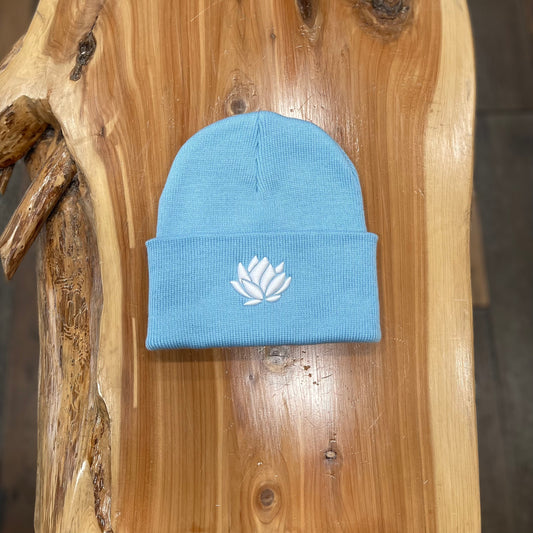 Surf Lotus Classic Cuff Beanie - Carolina Blue