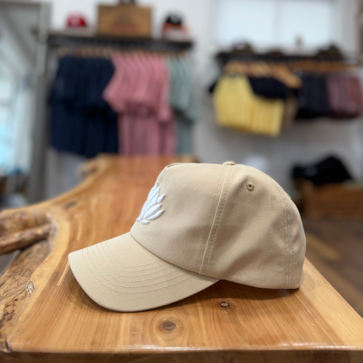 Beige - 5 Panel Snapback