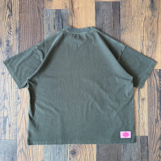 Lotus Pink Label - Date Night Tee - Hazy Olive