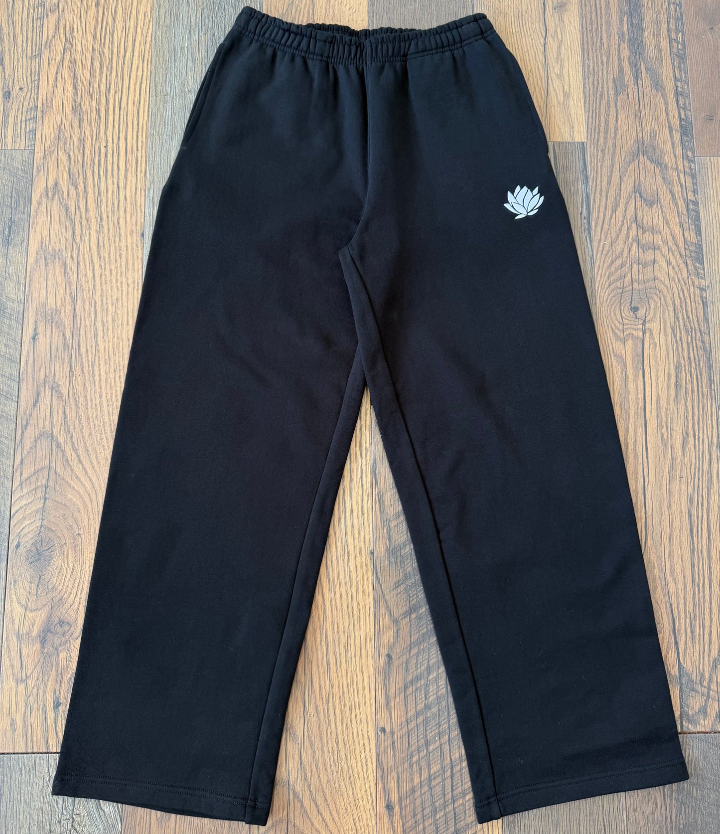 Lotus Straight Leg Sweatpants - Black