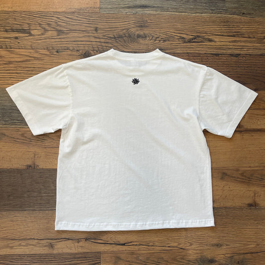 Cream White Cropped Tee