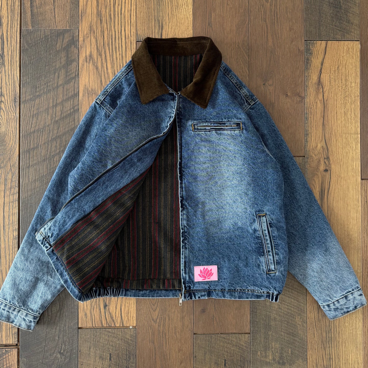 Lotus Pink Label Denim Work Jacket