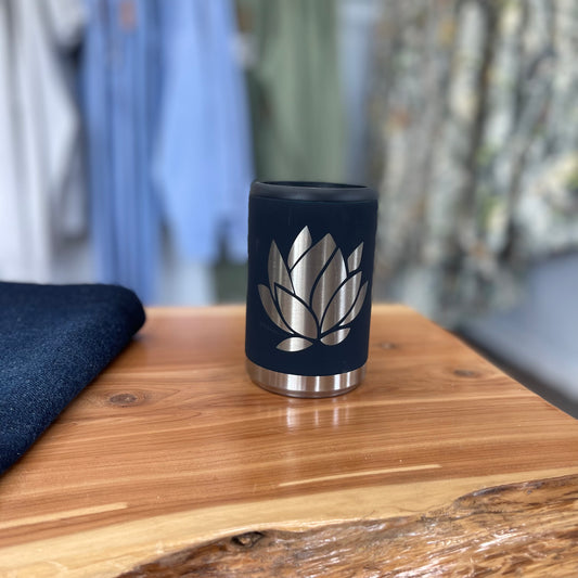 Can Koozie with Lotus Flower