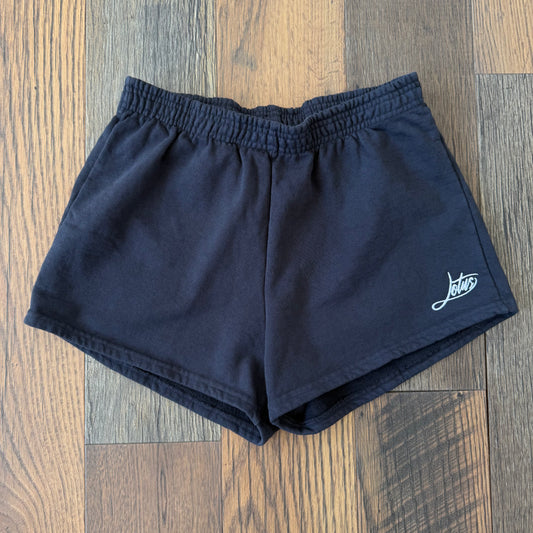 Women’s Lotus Script Heavy Fleece Shorts - Cadet Blue