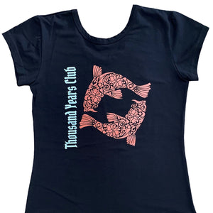 KOI in Black Ladies Tee - Thousand Years Club