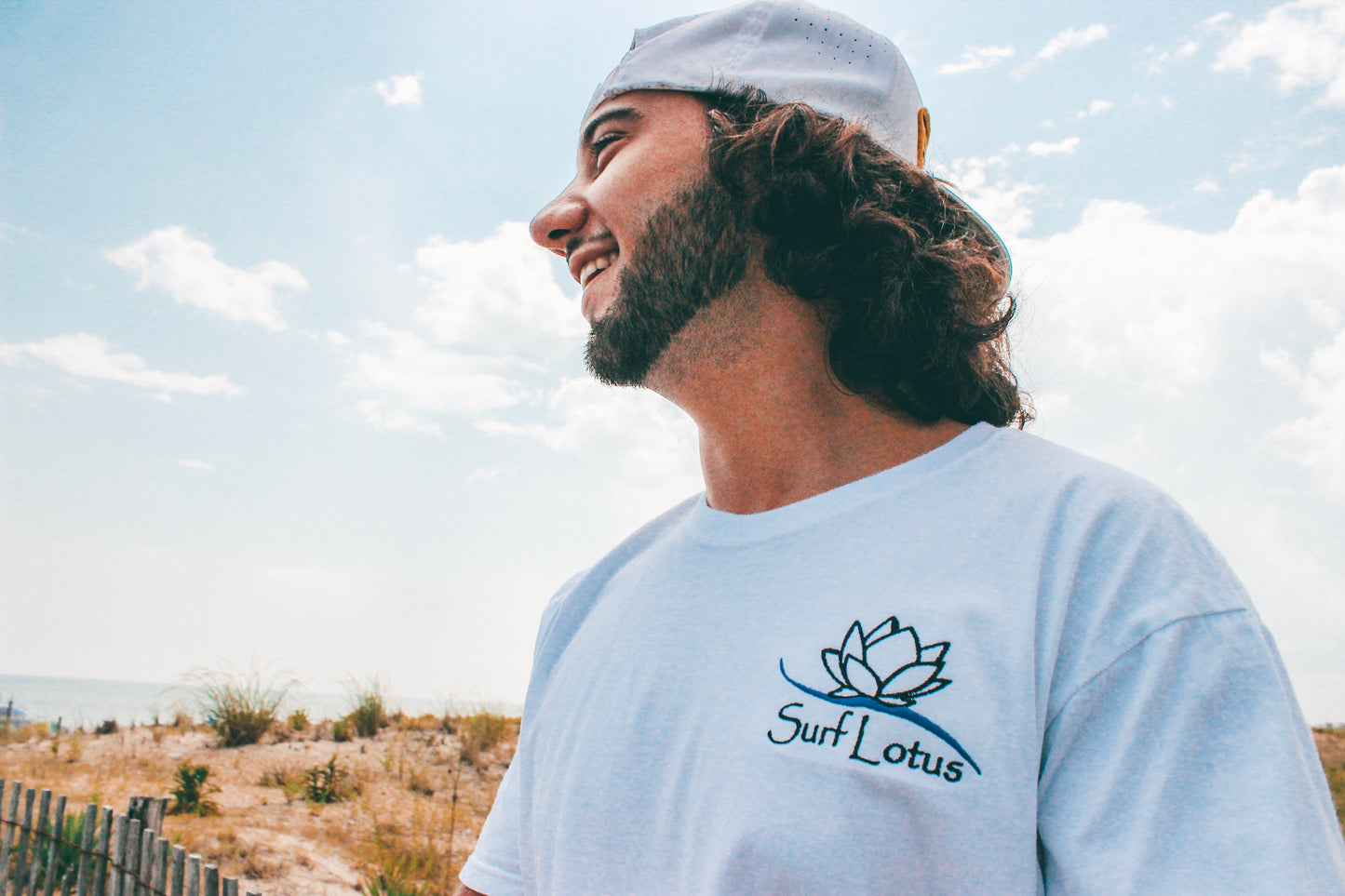 Graphic Surf Lotus - Short Sleeve - Embroidered Logo T