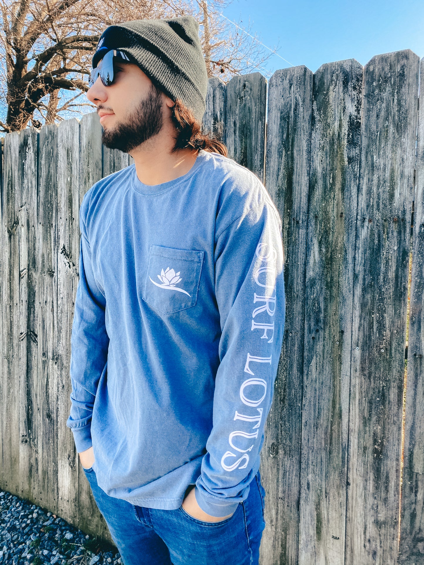 Graphic - Surfer Long Sleeve - Pocket and Sleeve Logo