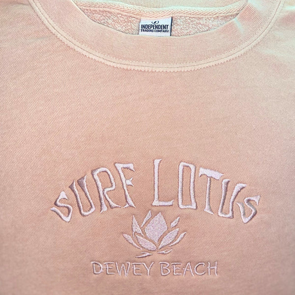 Embroidered Crew Neck - Surf Lotus - Dewey Beach