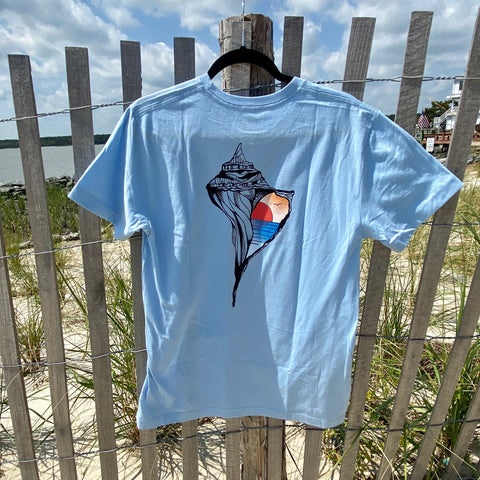 Graphic Surf Lotus - "T for a Cause" - Shell Blue