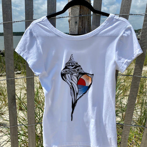 Graphic Surf Lotus - "T for a Cause" - Ladies T